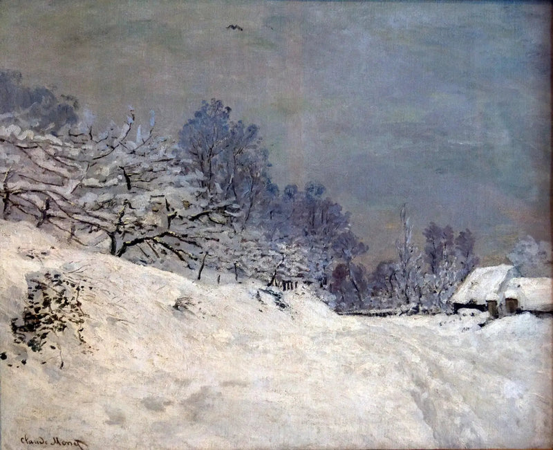 Omgeving van Honfleur, sneeuw - Claude Monet
