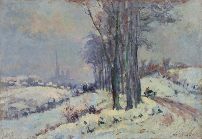 Rondom Rouen onder de sneeuw - Robert Antoine Pinchon