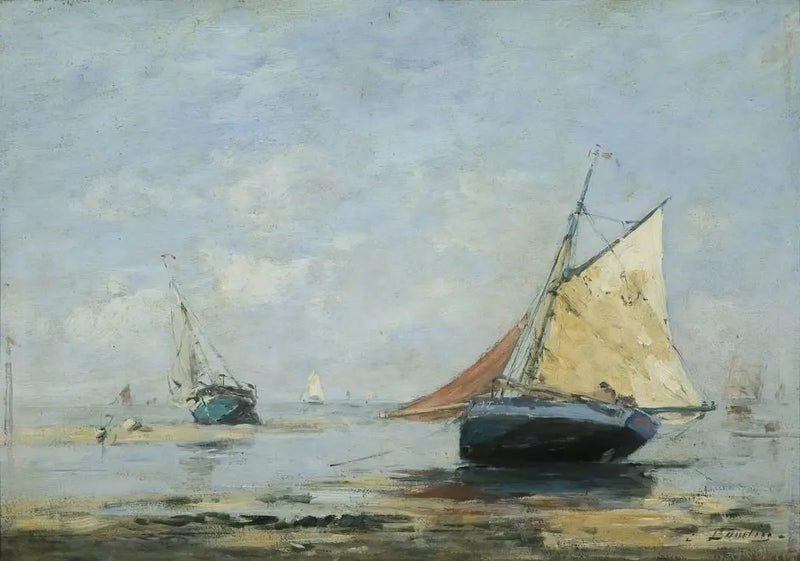 Omgeving van Trouville - Eugène Boudin