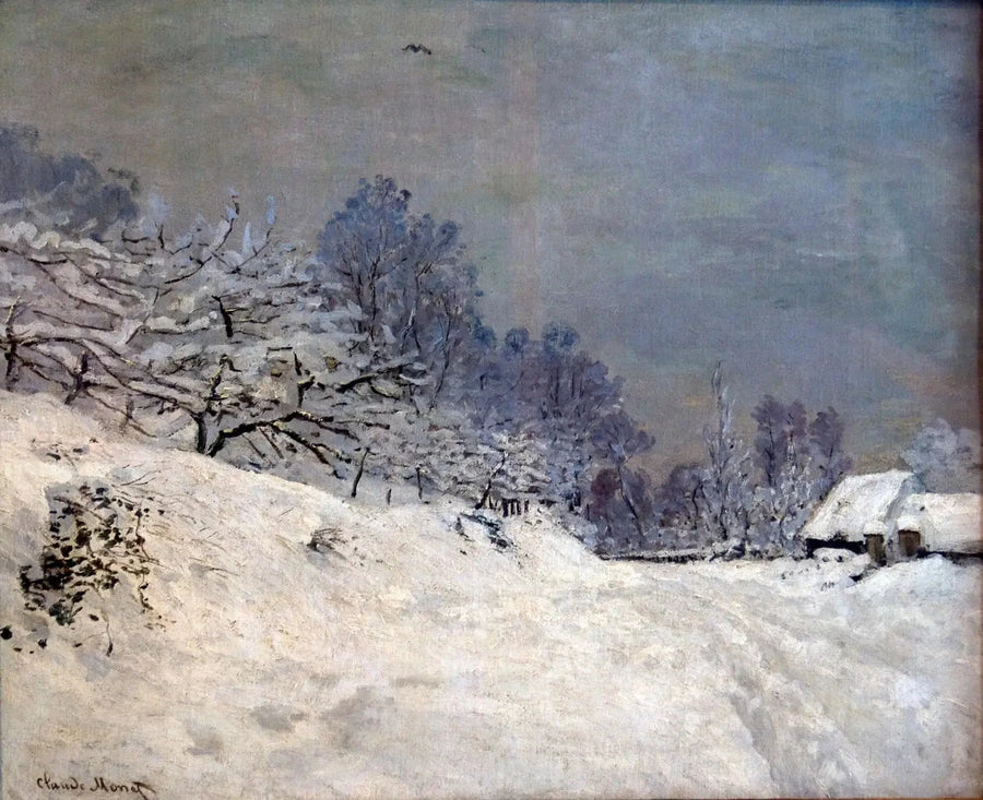 Omgeving van Honfleur, sneeuw W79 - Claude Monet
