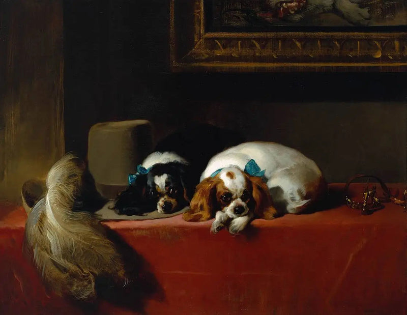 King Charles Spaniels (« De huisdieren van de ruiter ») - Edwin Henry Landseer

Source:
Épagneuls King Charles (« Les animaux de compagnie du cavalier ») - Edwin Henry Landseer
