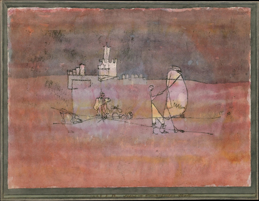 Aflevering voor een Arabische stad - Paul Klee