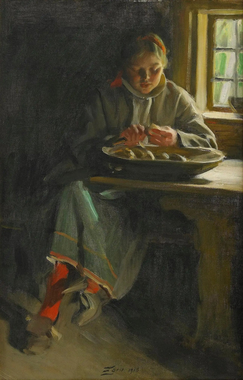 Aardappelen schillen - Anders Zorn

Source:
Éplucher les pommes de terre - Anders Zorn