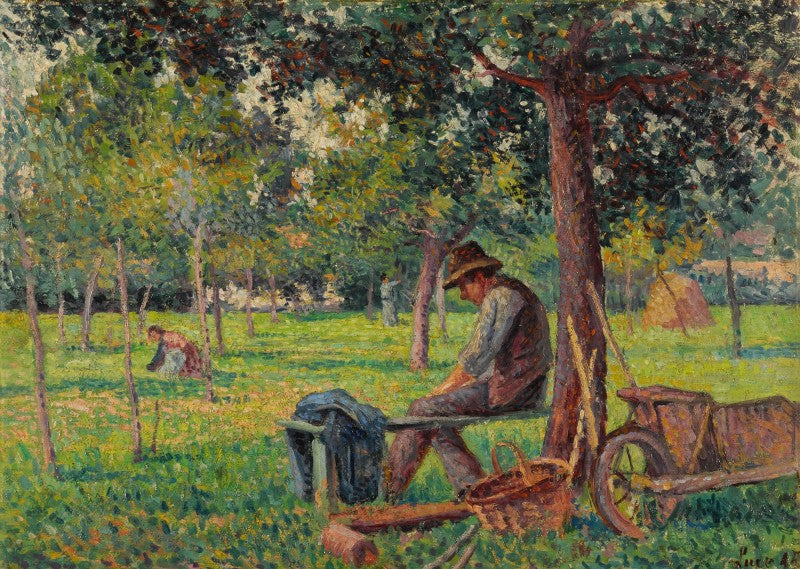 Éragny Rodo Pissarro dans le jardin de son père - Maximilien Luce - Alpha Reproduction