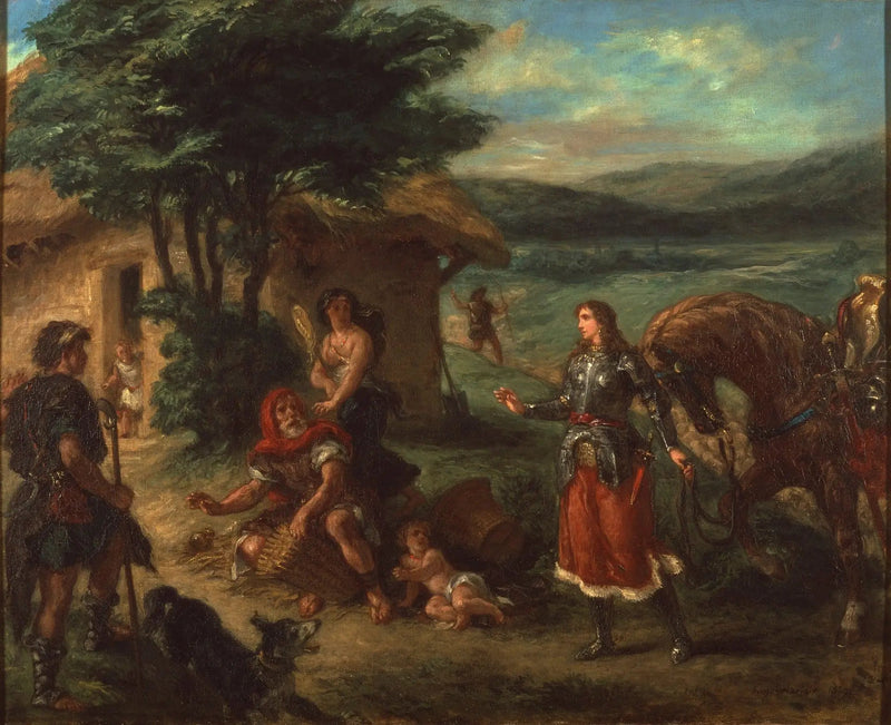 Erminia en de herders - Eugène Delacroix