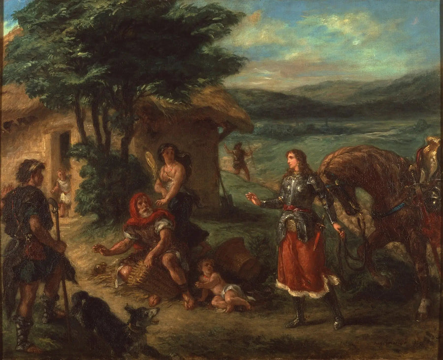 Erminia en de herders - Eugène Delacroix