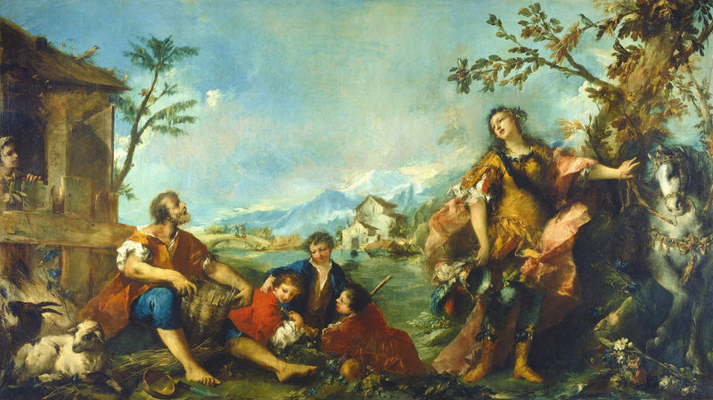Erminia en de herders - Francesco Guardi