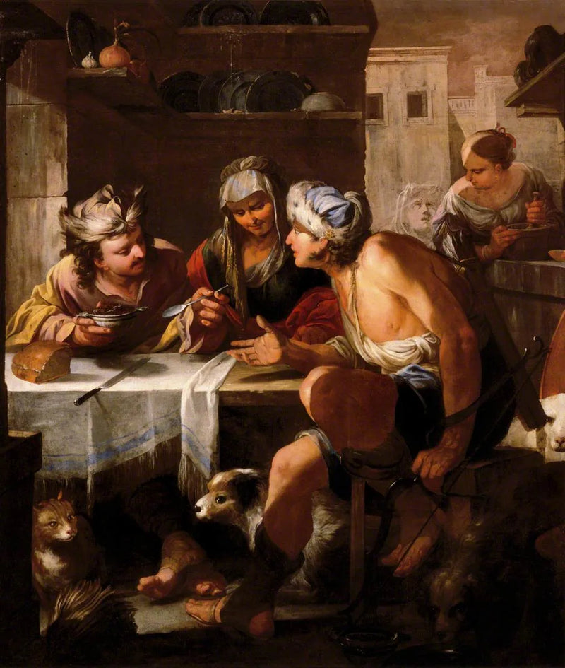 Ésaü verkoopt zijn eerstgeboorterecht - Luca Giordano