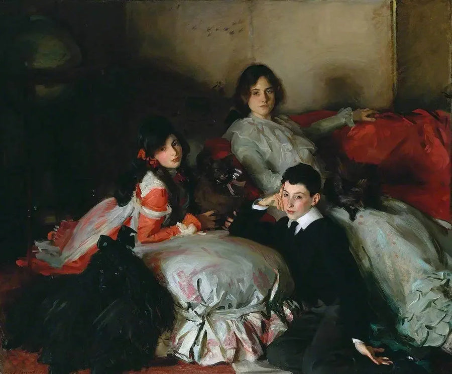 Essie, Ruby en Ferdinand, de kinderen van Asher Wertheimer - John Singer Sargent