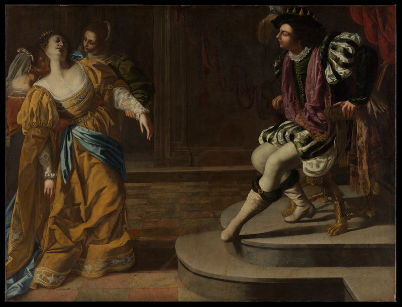 Esther devant Assuérus - Artemisia Gentileschi