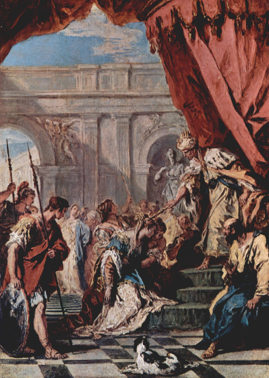 Esther voor Assuérus - Sebastiano Ricci