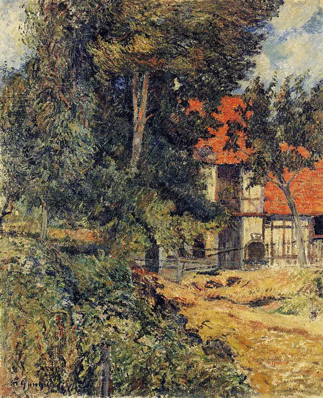 Stal nabij Dieppe II, of Hooiberg in Normandië I - Paul Gauguin