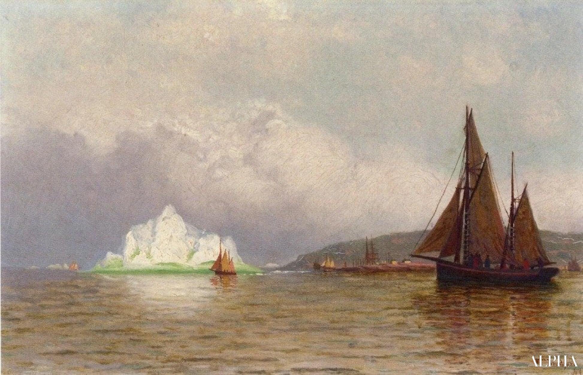 Vissersbedrijf in Labrador - William Bradford - Reproducties van hoogwaardige schilderijen en kunstwerken
