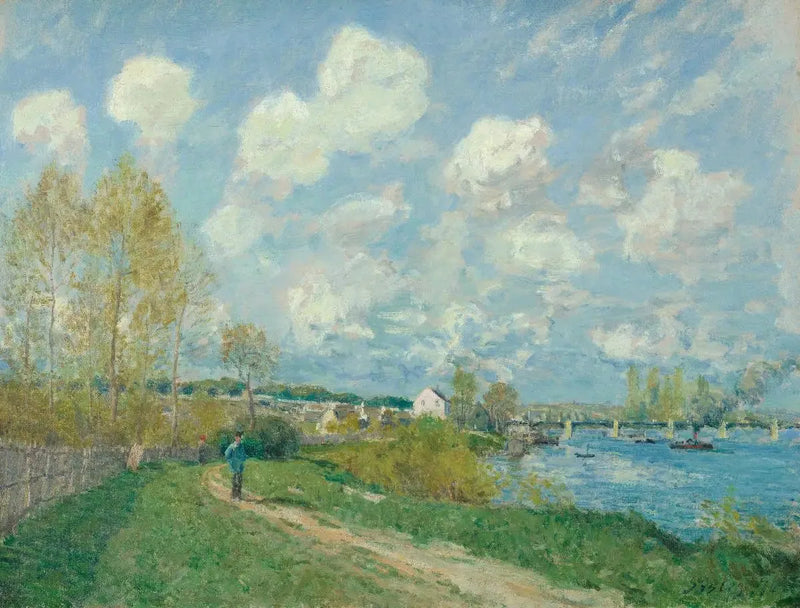 Zomer in Bougival - Alfred Sisley