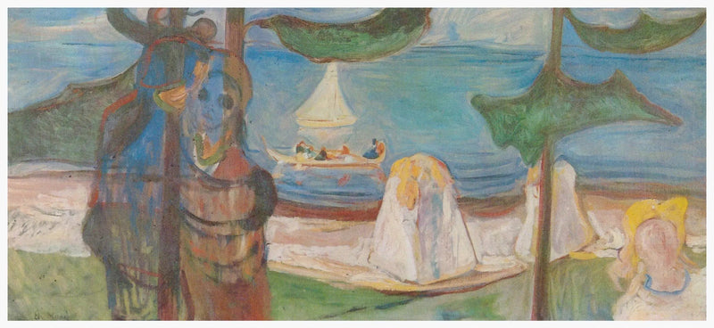 Omhelzing op het strand (Fries Linde) - Edvard Munch