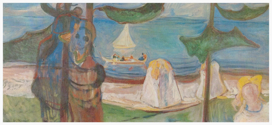 Omhelzing op het strand (Fries Linde) - Edvard Munch