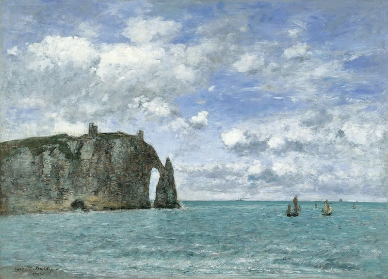 Étretat. De Avalrots - Eugène Boudin