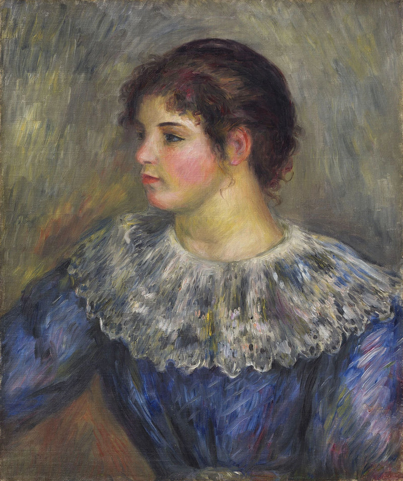 Busteportret van een jong meisje - Pierre-Auguste Renoir