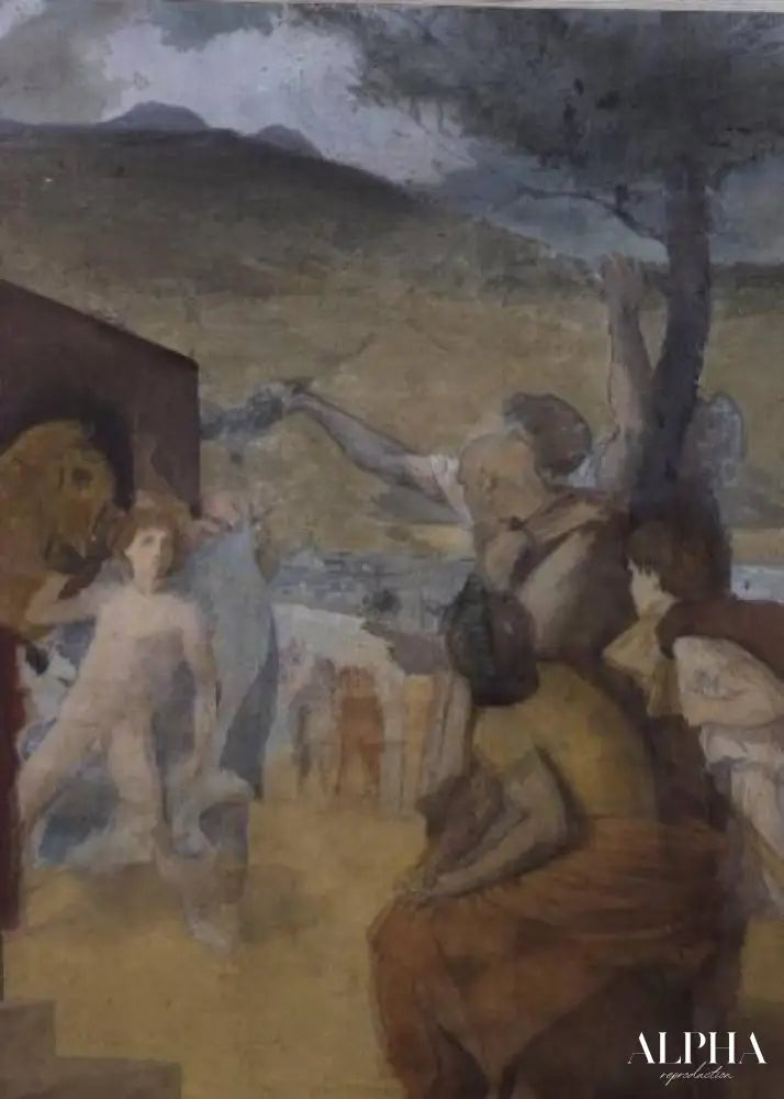 Étude pour une peinture classique - Edgar Degas - Reproductions de tableaux et peintures haut de gamme