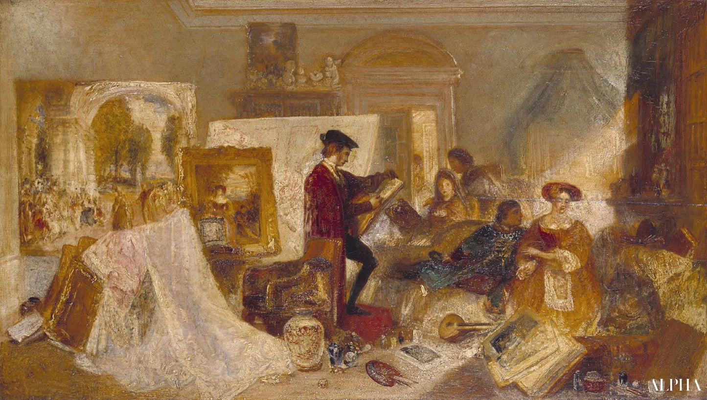 Studie Watteau - William Turner - Reproducties van schilderijen en hoogwaardige schilderijen