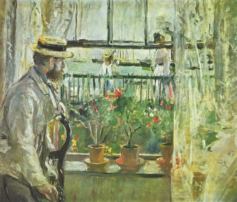 Eugène Manet op het eiland Wight - Berthe Morisot