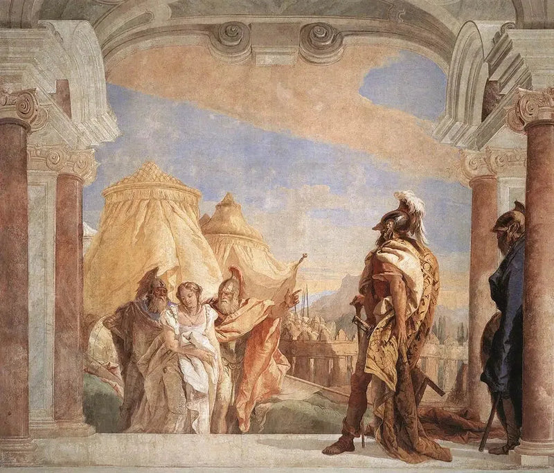 Eurybates en Talthybios brengen Briseis naar Agamemnon - Giovanni Battista Tiepolo
