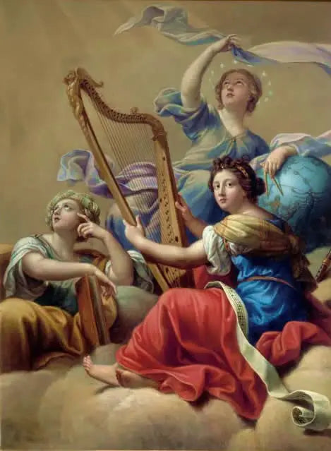 Euterpe, Érato en Urania - Pierre Mignard