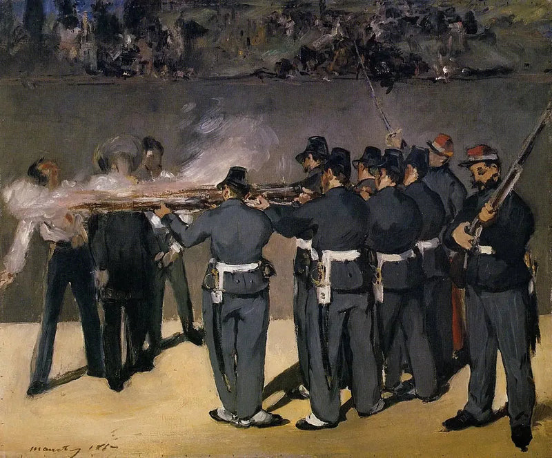 Executie van keizer Maximiliaan van Mexico - Édouard Manet