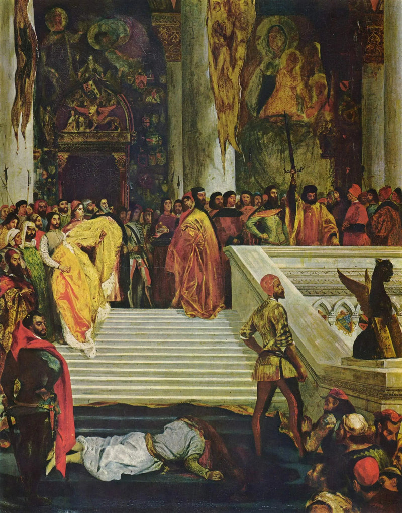 Uitvoering van de doge Marino Faliero - Eugène Delacroix