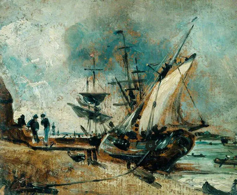 Verzending naar Orwell, nabij Ipswich - John Constable