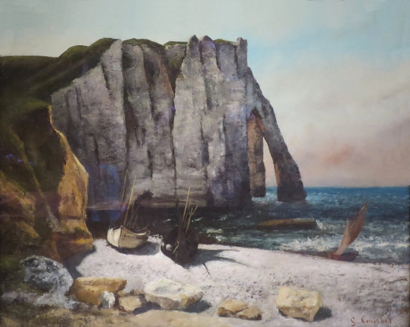 Falaise d'Étretat, de Porte d'Aval - Gustave Courbet