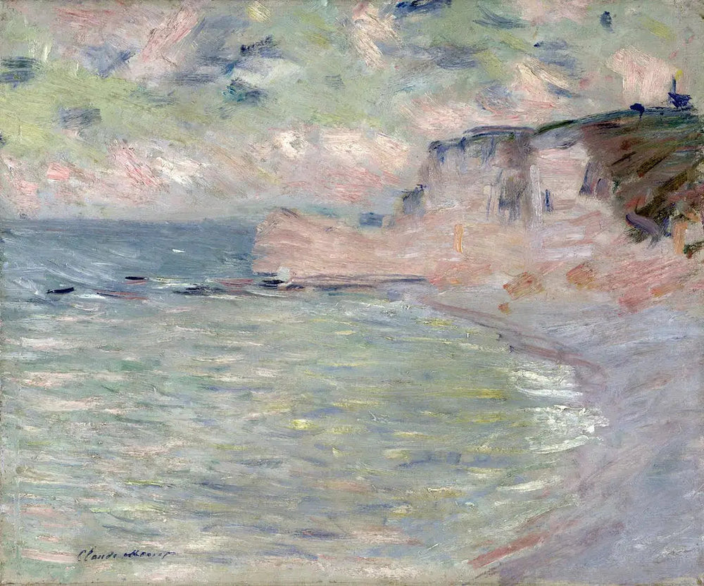 Reproduction du tableau « Falaise et Porte d'Amont, effet du matin - Claude Monet » par Alpha Reproduction en peinture à l’huile