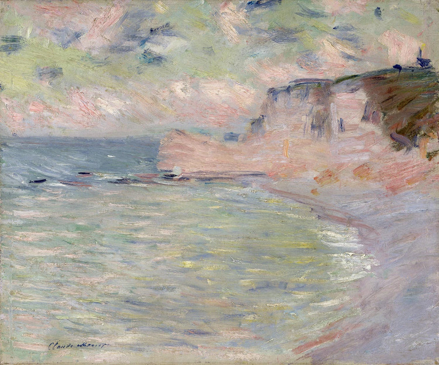 Cliff en Porte d'Amont, ochtendeffect W1011 - Claude Monet