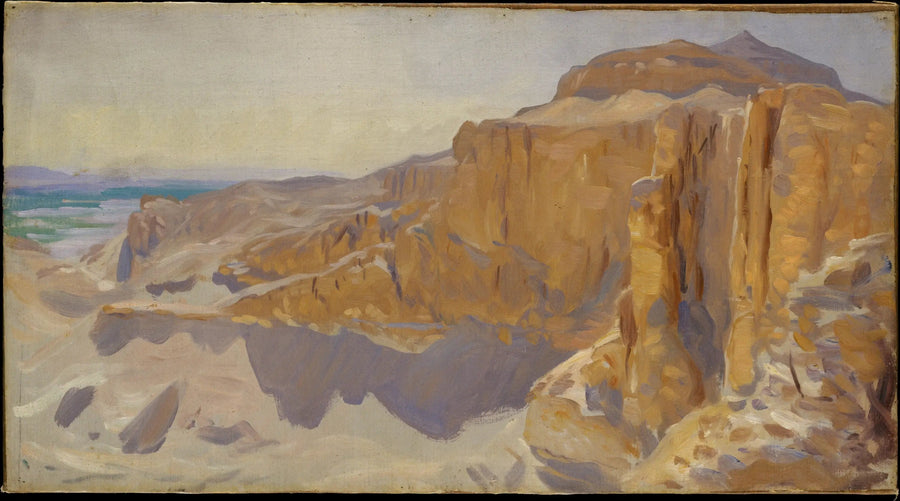 Kliffen van Deir el-Bahri, Egypte - John Singer Sargent