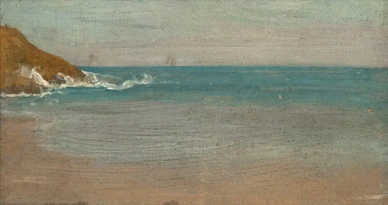 Kliffen en branding - James Abbott McNeill Whistler