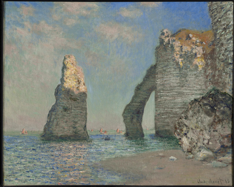 De kliffen in Étretat W1034 - Claude Monet