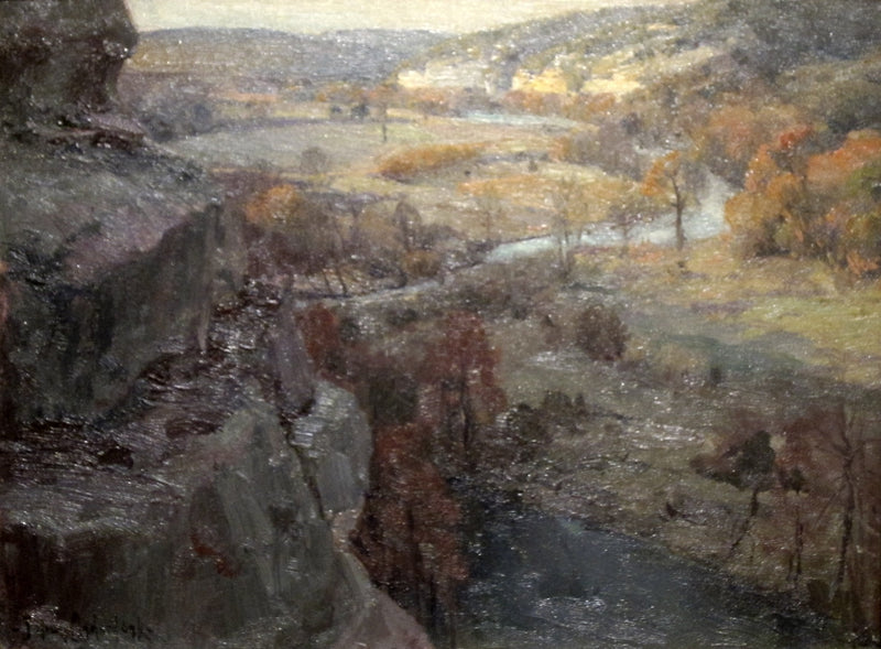 Kliffen aan de rivier Guadalupe, 27 kilometer boven Kerrville, Texas - Julian Onderdonk