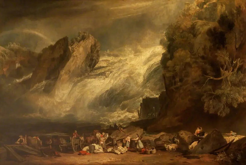 Watervallen van de Rijn bij Schaffhausen - J. M. W. Turner
