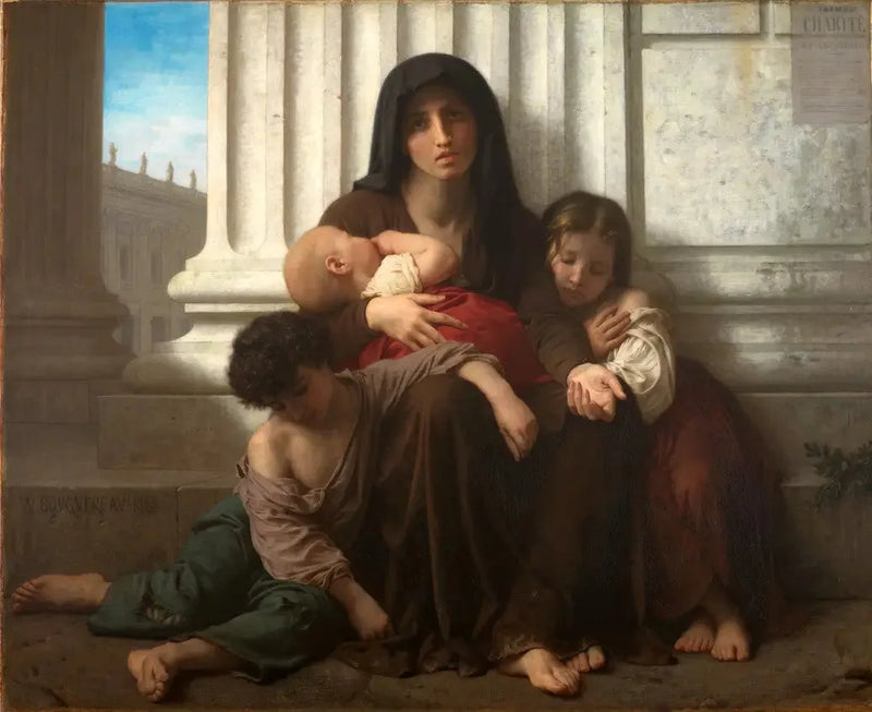 Inheemse Familie - Bouguereau