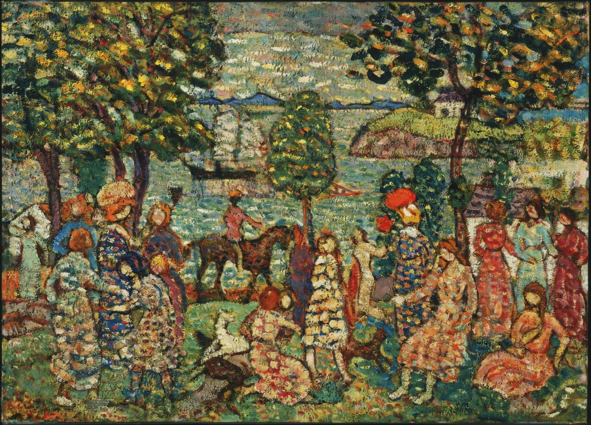 Fantaisie - Maurice Prendergast image 1 reproduction de peinture à l’huile