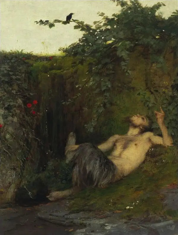 Faune et le merle - Arnold Böcklin - Alpha Reproduction