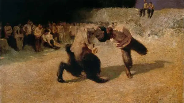 Fauna in Gevecht - Franz von Stuck