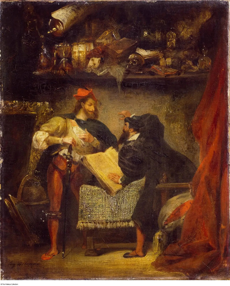 Faust en Méphistopheles - Eugène Delacroix