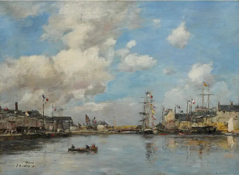 Fécamp, de haven - Eugène Boudin