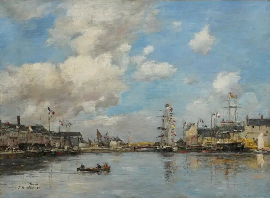 Fécamp, de haven - Eugène Boudin