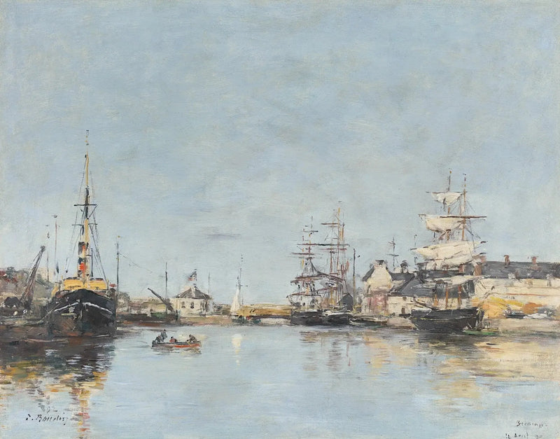 Fécamp, de haven - Eugène Boudin