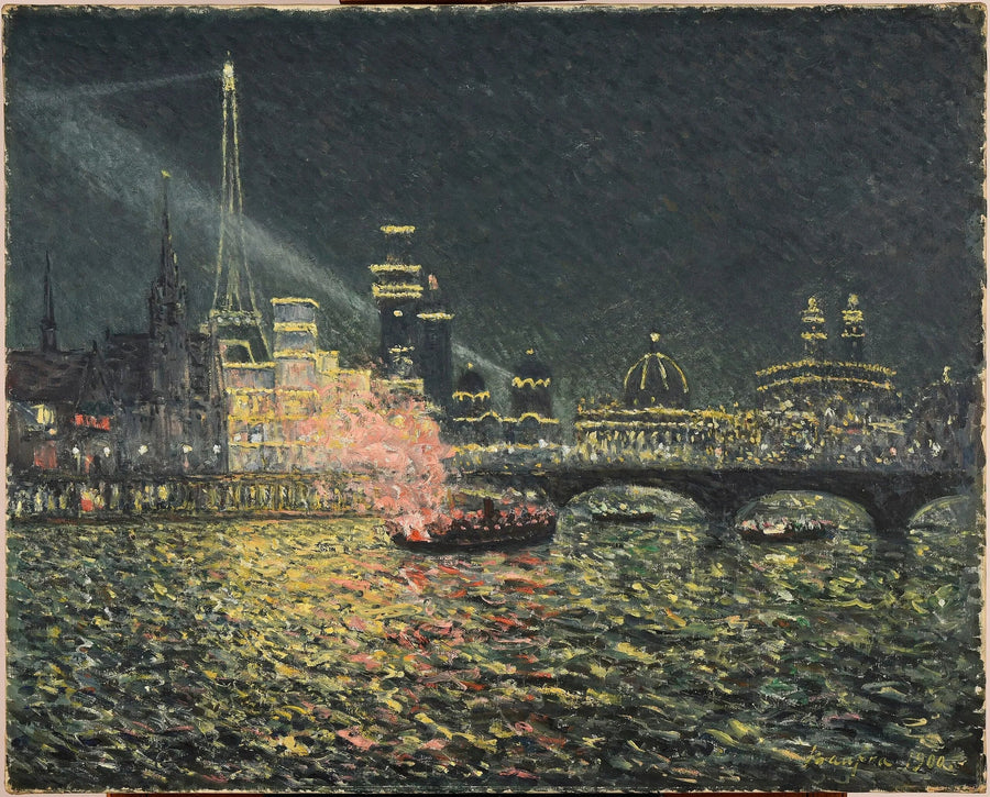 Nachtelijke betovering: wereldtentoonstelling van 1900, Parijs - Maxime Maufra