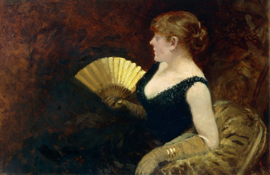 Vrouw met waaier - Giuseppe De Nittis