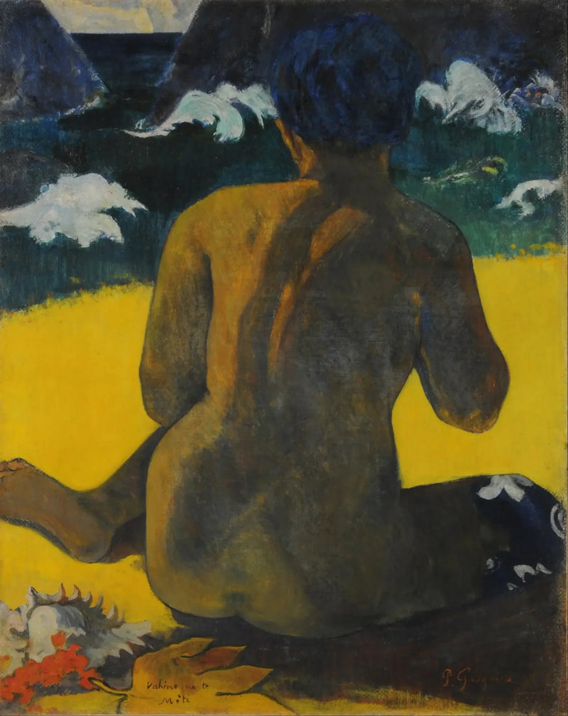 Vrouw aan de zee - Paul Gauguin