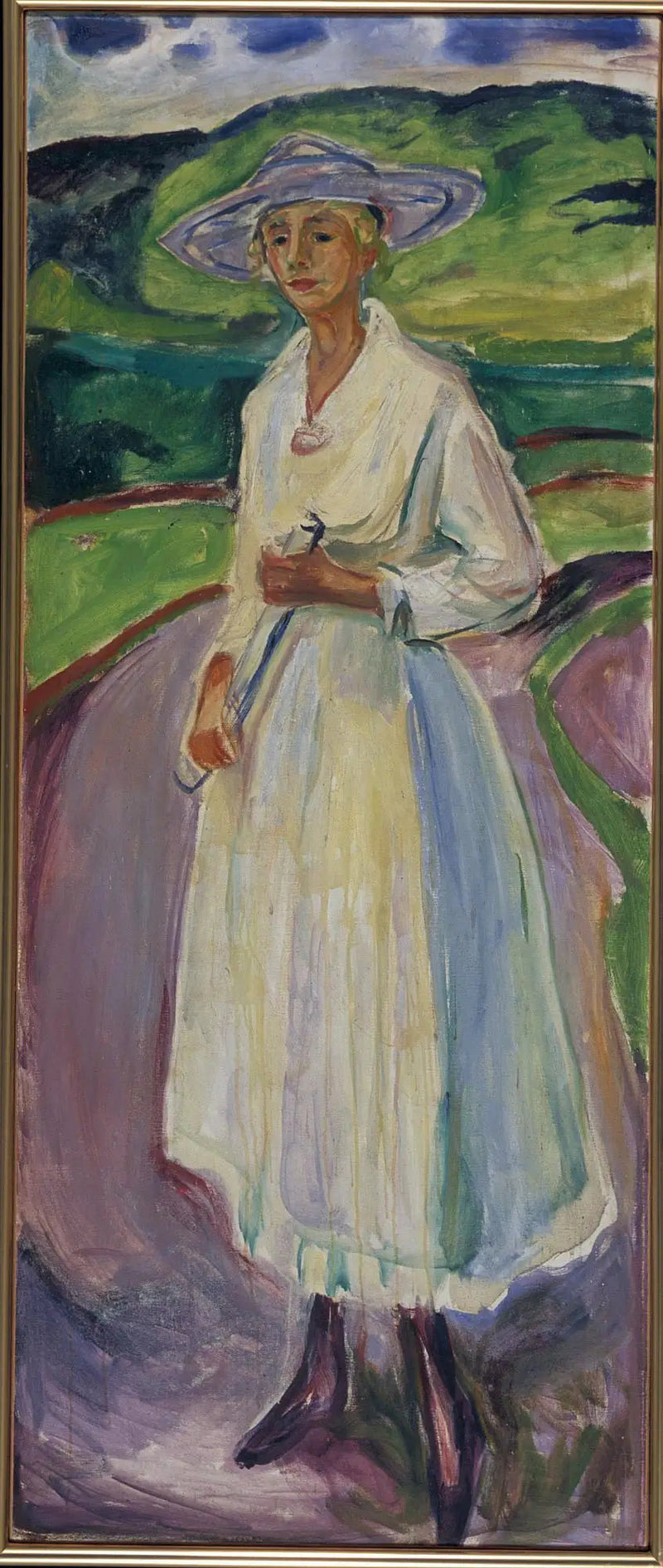Vrouw in een witte jurk - Edvard Munch